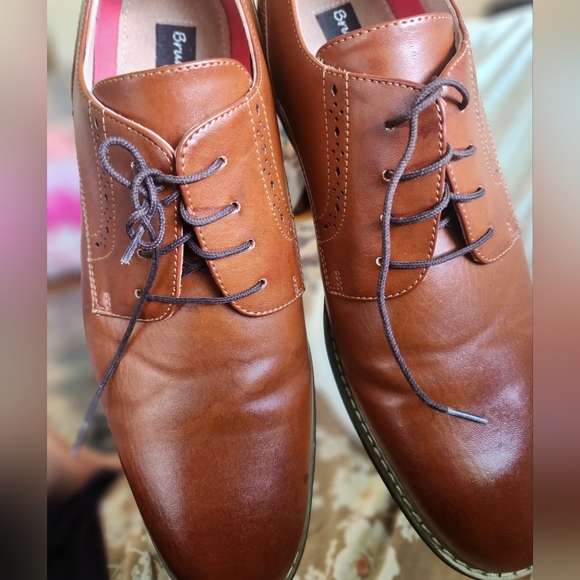 Men's Bruno Marc Dress Career Shoes LEATHER oxford Lace Up SIZ3 11 Excellent - Picture 4 of 16